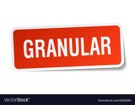 Granular square sticker on white Royalty Free Vector Image