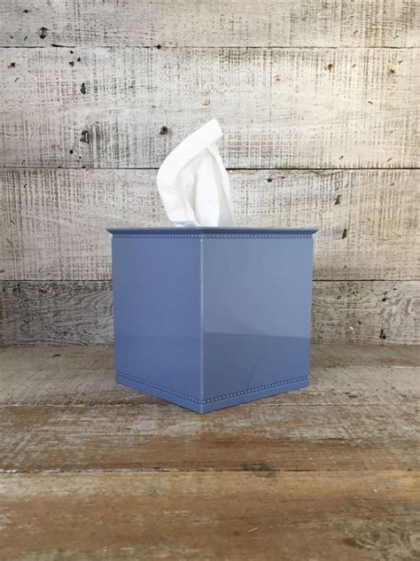 Tissue Box Cover Blue Tissue Box Holder Mid Century Tissue Box | Etsy ...