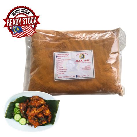 Rempah Ayam Goreng Berempah Mak Aji | Shopee Malaysia