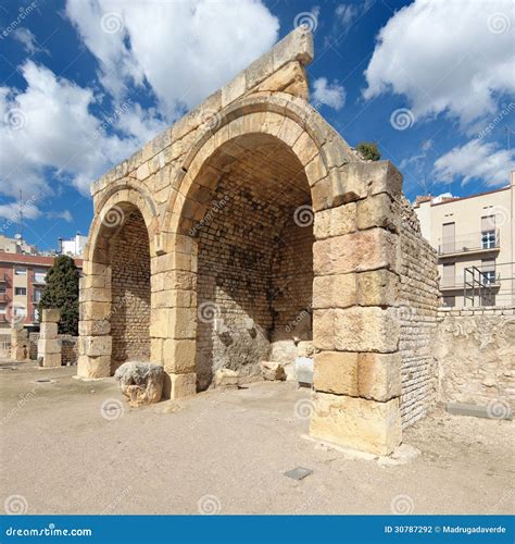 Ruins in Tarragona, Spain stock photo. Image of remains - 30787292