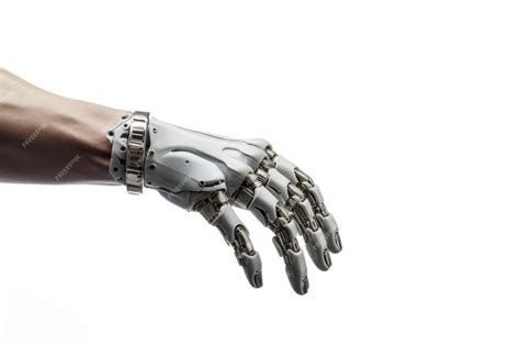 Premium Photo | Robotic Prosthetic Arm Against White Background