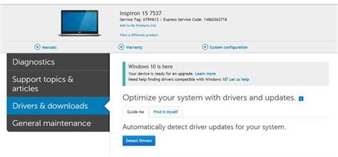 Download or Update Dell Drivers using Dell Update utility