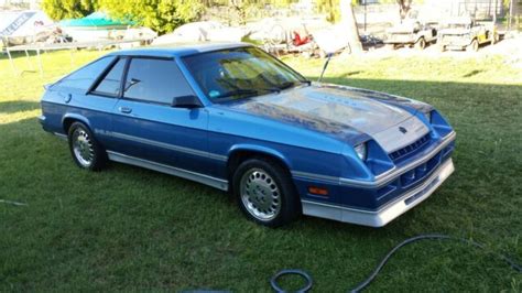 1985 Dodge Shelby Charger Turbo - Blue for sale: photos, technical specifications, description