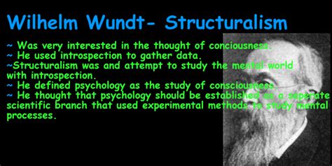 Structuralism Psychology Example