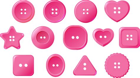 Set of button in different shapes 8136093 Vector Art at Vecteezy