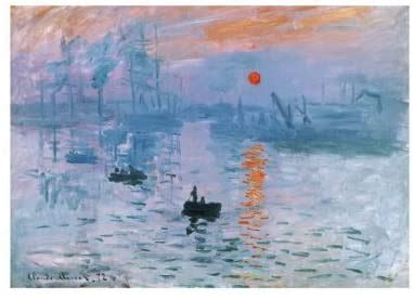 Compra tu lienzo de "Impresión, sol naciente" de Claude Monet