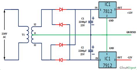 12v Variable Power Supply Circuit Diagram