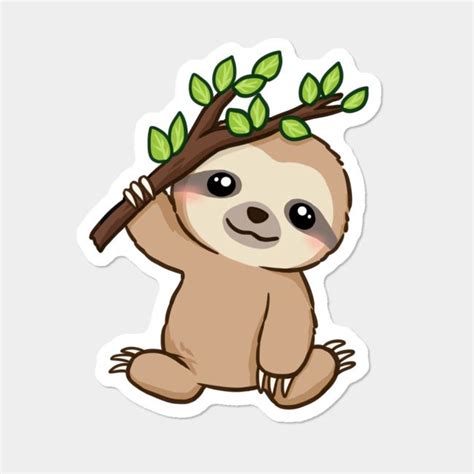 KAWAII baby sloth! | Arte lindo, Pegatinas kawaii, Cosas lindas para ...