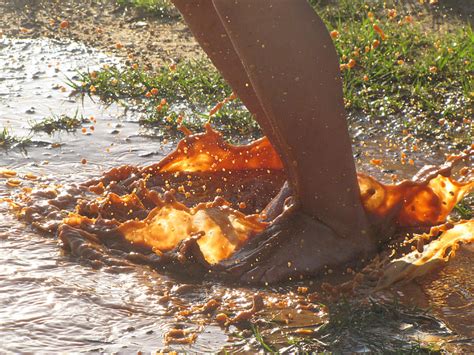 Royalty-Free photo: Person stepping on mud | PickPik