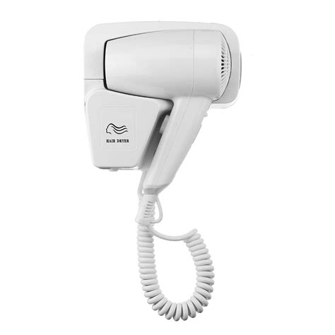 Quiet Wall Mounted HangUp Hair Dryer,White - Walmart.com