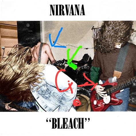 Who is the other guitarist on the bleach album cover? : Nirvana