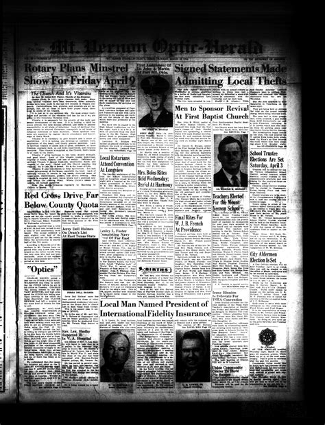 Mt. Vernon Optic-Herald (Mount Vernon, Tex.), Vol. 80, No. 26, Ed. 1 Thursday, March 18, 1954 ...