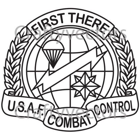 Air Force Combat Control Team Badge Vector File in 2021 | Team badge ...