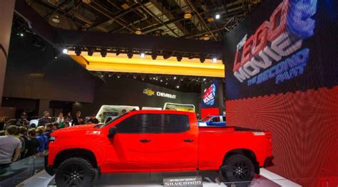 More images of the full size LEGO Chevy Silverado