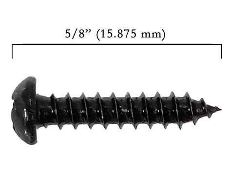 100pc. #5 x 5/8" Black Phillips Round-Head Screws - C. B. Gitty Crafter Supply