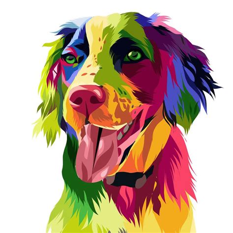 Custom Pop Art Pet Portrait, Colorful Pet Portrait From Photo, Pop Art ...