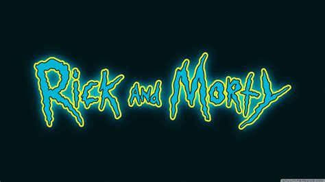 Rick and Morty Logo Ultra HD Wallpaper for 4K UHD TV & Desktop ...