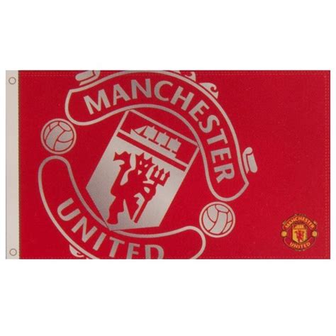 Manchester United Flag Logo - Red | www.unisportstore.com