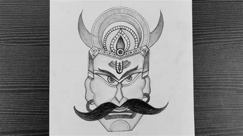 How To Draw Ravan Step By Step // Dussehra Drawing Easy