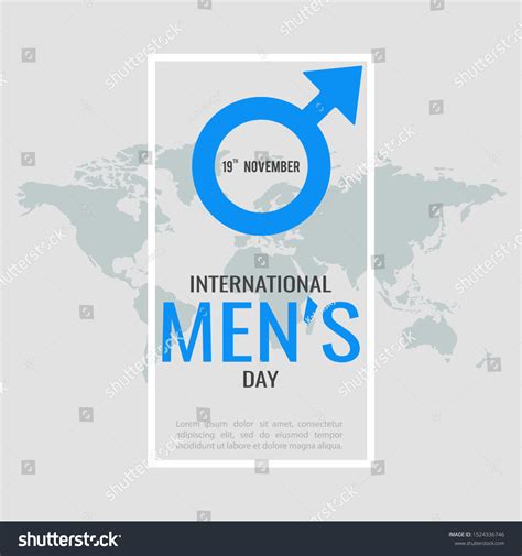 Vector Illustration On Theme International Mens Stock Vector (Royalty ...