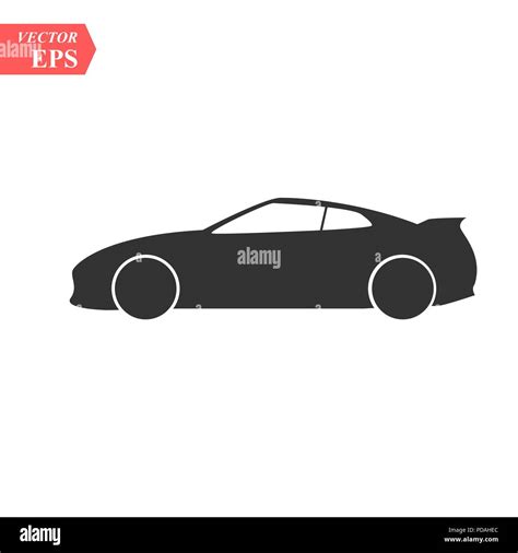 Car vector icon. Isolated simple front car logo illustration. Sign ...