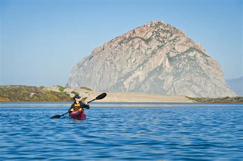 Woman Kayaking In Morro Bay by Bill Brennan - Printscapes