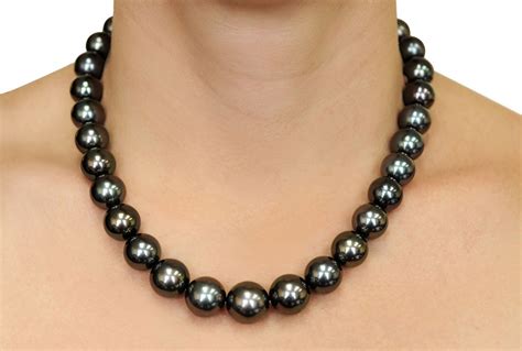 12-15mm Tahitian South Sea Pearl Necklace - AAAA Quality