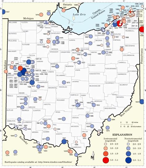 Ohio Earthquake Map | secretmuseum