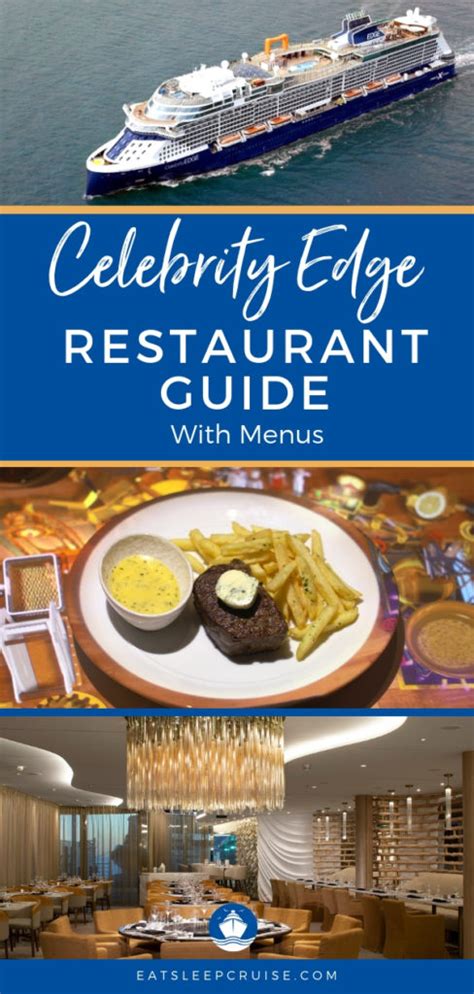 Celebrity Edge Restaurant Menus and Guide | Eat Sleep Cruise