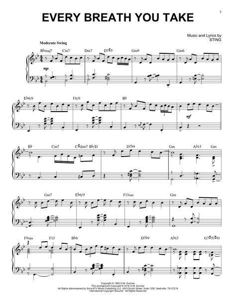 Every Breath You Take | Sheet Music Direct