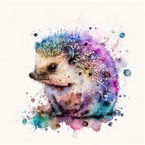 Premium Photo | Baby animals abstract watercolor