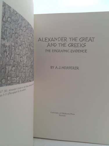 Alexander the Great and the Greeks: The Epigraphic Evidence by ...