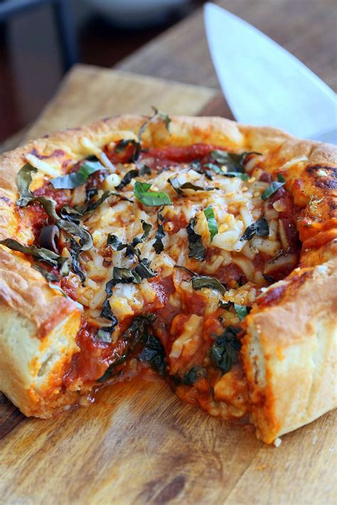 Vegan Deep Dish Pizza Recipe - 20 min Crust! - Vegan Richa