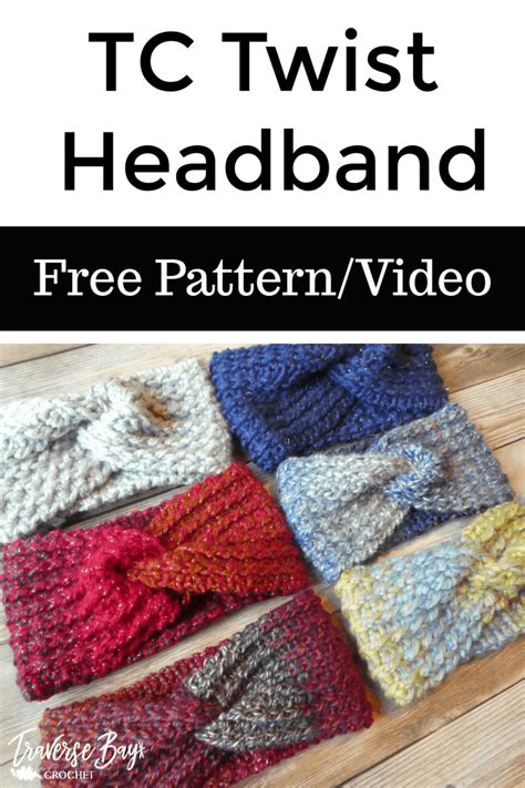 Crochet Twist Headband - Traversebaycrochet.com