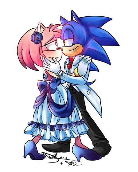 .:Sonic and Amy:. - Sonic and Amy Fan Art (29284292) - Fanpop