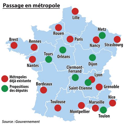 Politique | Metz Sur La Carte De France Des Grandes Villes ...