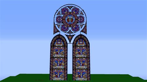 Minecraft Cathedral Stained Glass | Fantasy stained glass cathedral(WIP) Minecraft Project ...