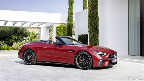 2022 Mercedes-AMG SL 63 4MATIC+ (Color: Patagonia Red Metallic) - Side | Caricos