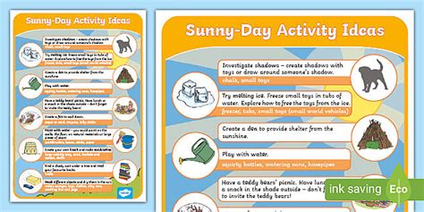 Outdoor Learning: Sunny-Day Activity Ideas (teacher made)