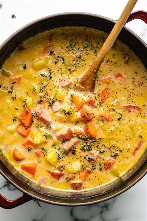 Creamy Ham Potato Soup ((dairy-free, paleo, healthy) | I Heart Umami®