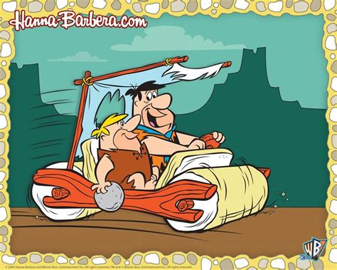 Flinstones | Fred Flintstone Driving His Car - flintstones cartoons wallpaper image ...