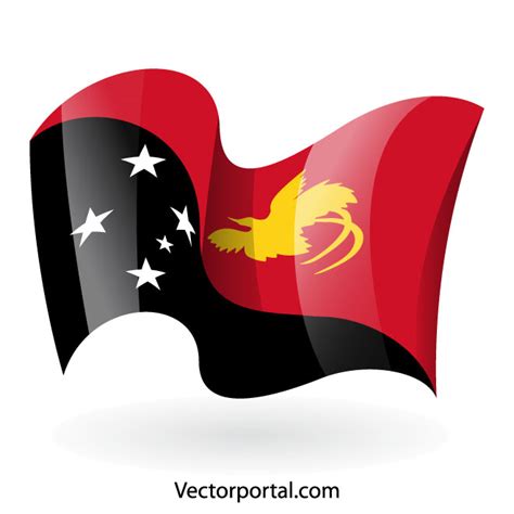 Papua New Guinea national flag Royalty Free Stock SVG Vector and Clip Art