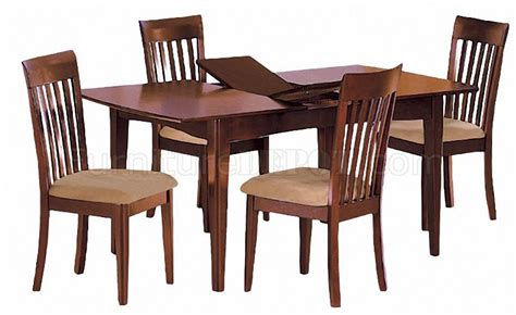 Espresso Finish Casual Contemporary 5Pc Dining Set