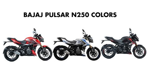 2024 Bajaj Pulsar N250 Colors: Red, White, Black - GaadiKey