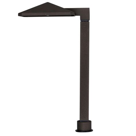 Hampton Bay Low-Voltage Integrated LED Bronze Outdoor Path Light-IWW1501L-2 - The Home Depot