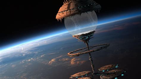 Sci-Fi Spacecraft Art | Space Orbital Stations Sci Fi Spaceship Spacecraft Citys Art Planets ...