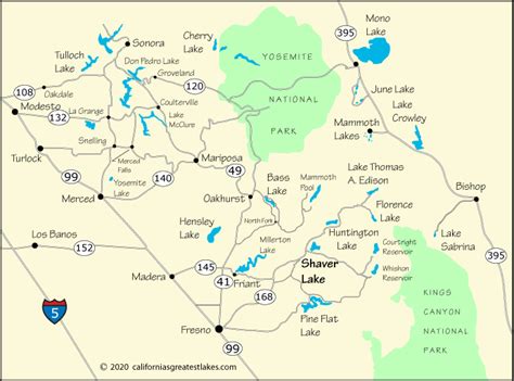 Shaver Lake Directions