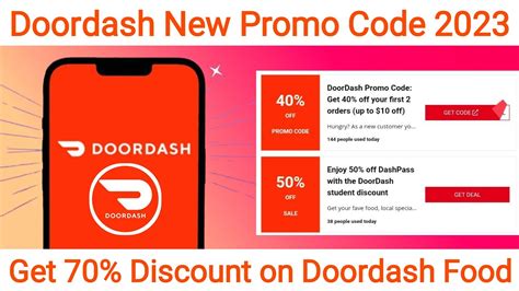 Working Doordash Promo Code 2023 | How to Get Free Food on Doordash ...