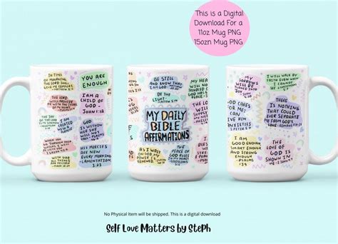 Christian Mug Sublimation Designs Positive Quote Mug 11oz - Etsy