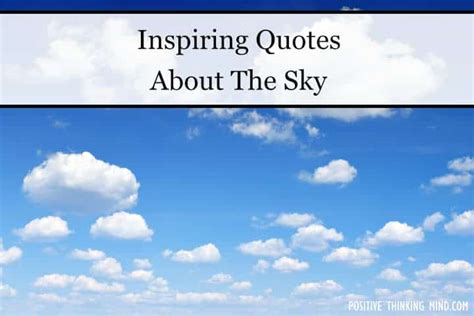 101 Best Quotes About The Sky | Positive Thinking Mind